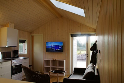 Cabin Model 4 ny 'hyggelig' 3-roomscabin (36 m2, w. shower+wc, 2 bedroom)