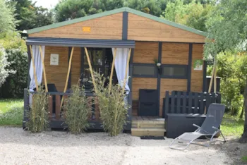 Mietunterkunft - Hütte 24M² - Offener Raum - Camping Verbela village