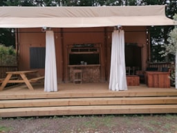 Location - Tente Lodge 34M2 - 2 Chambres - Camping Verbela village