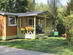 Huuraccommodatie(s) - Espace Classic Chalet 37M² - Airconditionning + Tv - Camping Koawa Le Colporteur