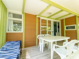 Huuraccommodatie(s) - Espace Classic Chalet 32M² - Airconditionning + Tv - 4Ad+2Child. - Camping Koawa Le Colporteur