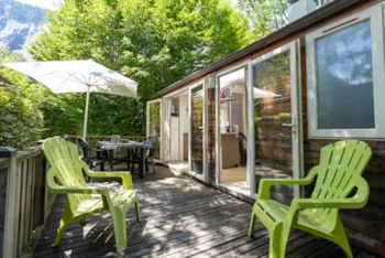 Mietunterkunft - Mobilheim Ciela Confort Compact - 3  Zimmer - Camping Le Colporteur
