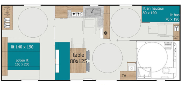 Mobil Home Confort Pmr - 2 Chambres