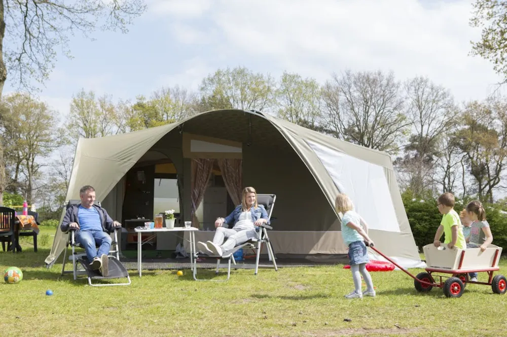 Location - Tente Nature - 2 Chambres (Sans Sanitaire) - Camping Le Château de Rochetaillée