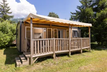 Mietunterkunft - Mobilheim Confort - 3  Zimmer - Camping Le Château de Rochetaillée
