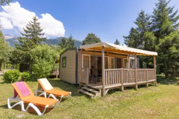 Mietunterkunft - Mobilheim Confort - 3  Zimmer - Camping Le Château de Rochetaillée