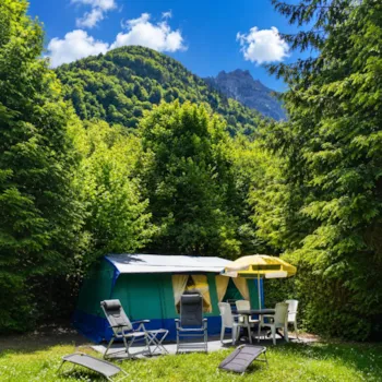 Mietunterkunft - Zelt Ciela Nature – 2 Schlafzimmer (Ohne Sanitäranlagen) - Camping Le Château de Rochetaillée
