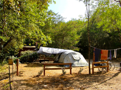 Tent site for cyclists or hikers — 3