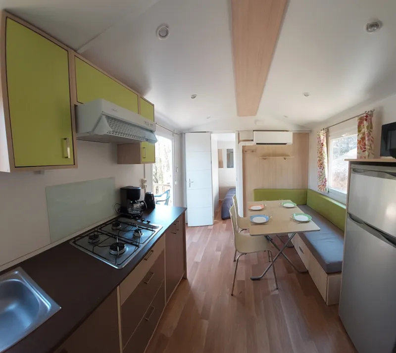 Mobil-Home “Sun Roller” Climatisé Avec Salle De Bain Et Cuisine