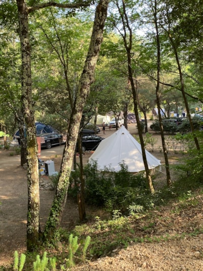 Tent site for cyclists or hikers — 2