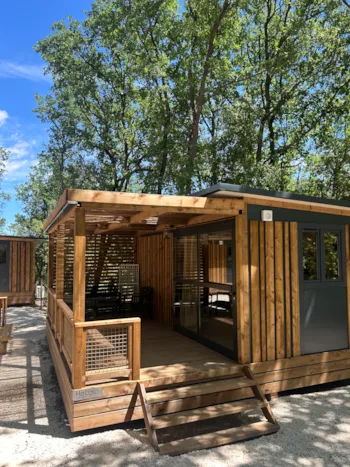 Location - Chalet Moréa Xl Climatisé - Camping  Domaine des Bords de Cèze