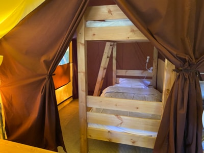 Canvas cabin without bathroom facilities