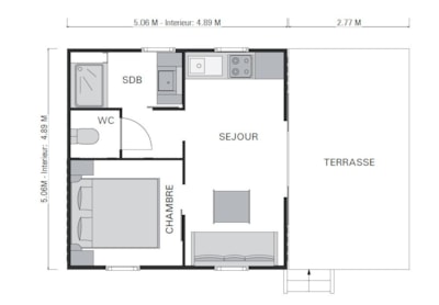 Large chalet on stilts