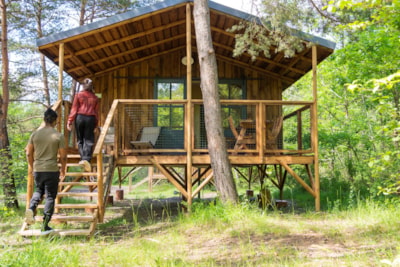 Large chalet on stilts