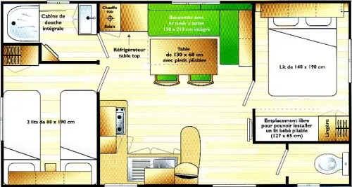 Location - Mobilhome - 23 - image n°2 - Camping L'Arc-en-Ciel