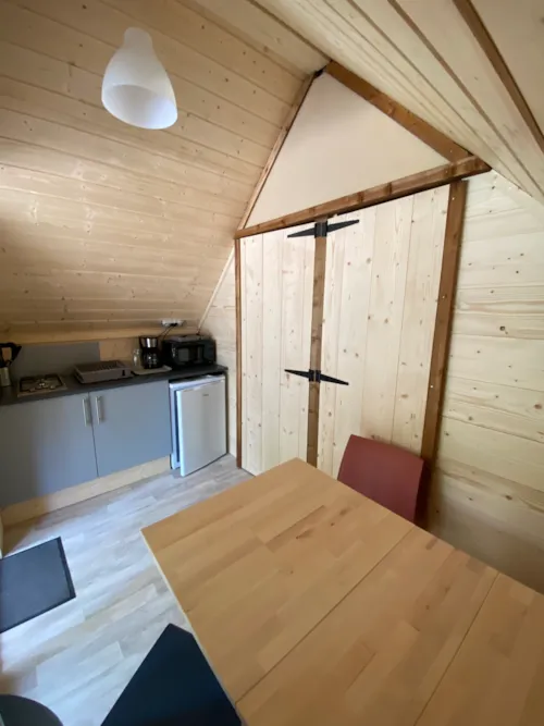 Location - Lodge Toile Et Bois Isolée - 41 - Clim - image n°5 - Camping L'Arc-en-Ciel