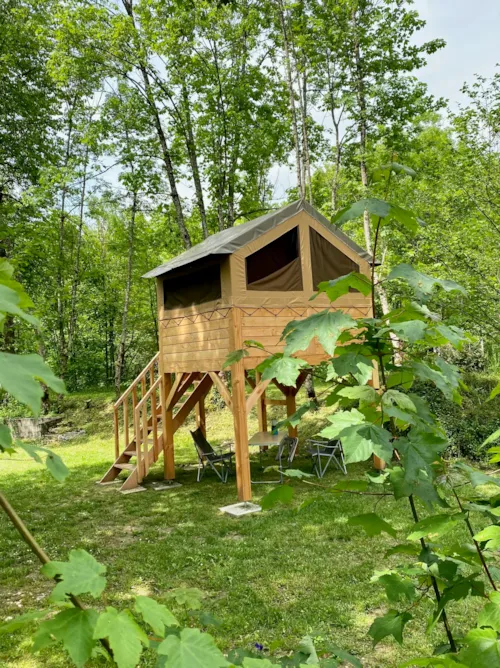Huuraccommodatie(s) - Tent Baroudeur 2 : Hut Op Palen - image n°7 - Camping L'Arc-en-Ciel
