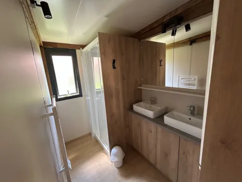 Location - Chalet Le Grand Som - 7 - Clim - image n°4 - Camping L'Arc-en-Ciel