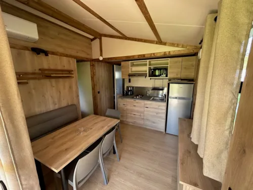 Location - Chalet Le Petit Som - 12 - !!! New 2025 !!! - Clim - image n°2 - Camping L'Arc-en-Ciel