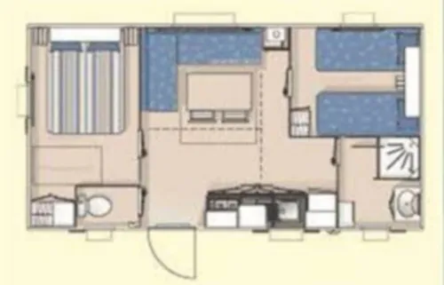 Mietunterkunft - Mobilheim Mit 2 Schlafzimmern Für 4 Personen - image n°4 - Camping Les Eydoches