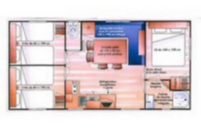 Mobil-Home 3 Chambres 6 Personnes