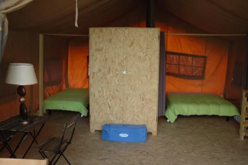 Accommodation - Safari Lodge Tents 2 Bedrooms 4/5 People - image n°3 - Camping Les Eydoches