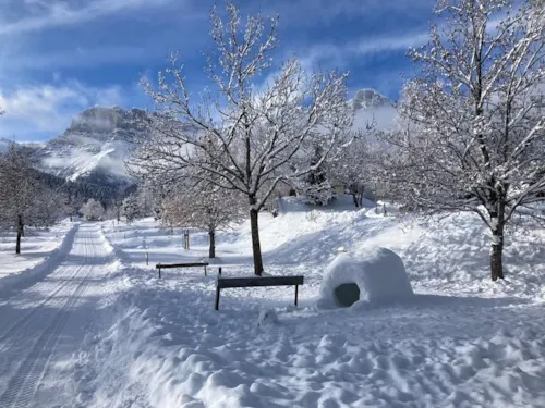 Stellplatz - Emplacement 2 Personnes + 1 Véhicule - image n°3 - Camping Caravaneige Les 4 Saisons