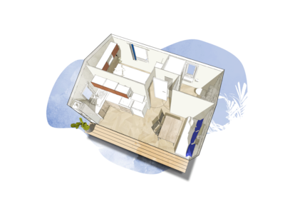 Mobile-home Bahia 1 bedroom - 20 m² — 10