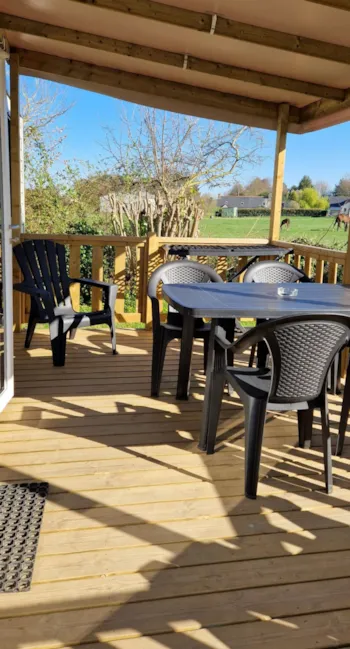 Location - Mobil-Home Bahia 1 Chambre - 20 M² - Camping La Petite Ville