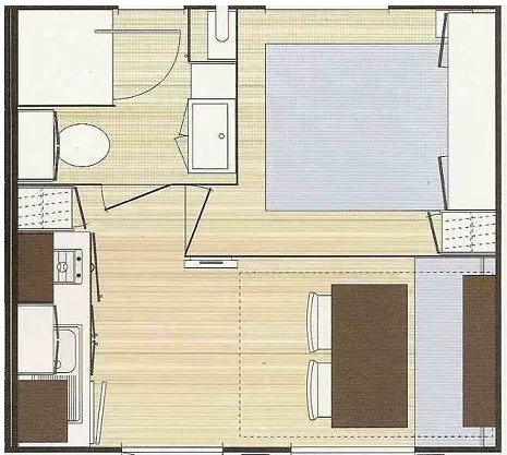 Location - Mobil-Home - 1 Chambre - image n°2 - Camping Domaine Beauséjour