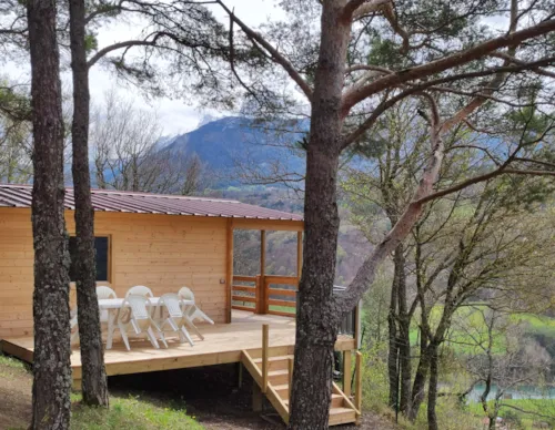 Mietunterkunft - Premium-Ferienhaus 6-8 Personen + Spa - image n°1 - Camping Le Champ Long