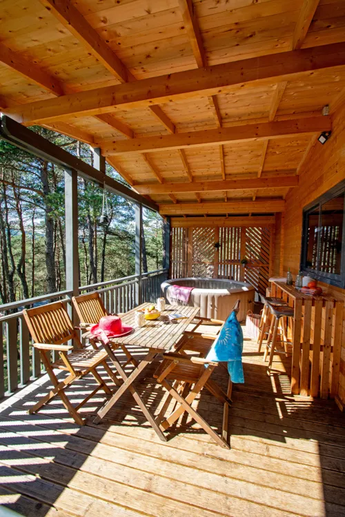 Accommodation - Cottage + Spa - image n°9 - Camping Le Champ Long