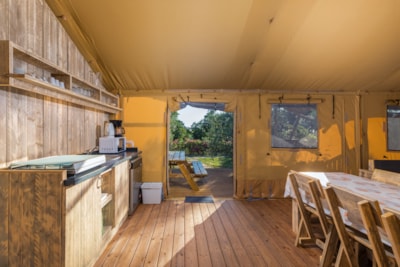 Glamping tent