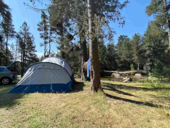 Stellplatz - Pitch Nature + (Sans Elec / Close River) - Camping LE PETIT CANADA      (Les Bouillouses)