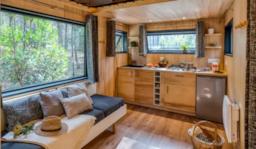 Accommodation - Tiny House Duo (1 Bedroom)***In The Wood*** New 2024 !!! - Camping LE PETIT CANADA      (Les Bouillouses)