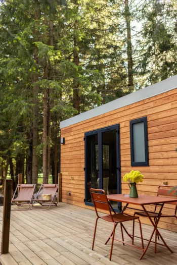 Mietunterkunft - Tiny House Duo (1 Schlafzimmer) ***Im Wald*** Neu Für 2024!!! - Camping LE PETIT CANADA      (Les Bouillouses)