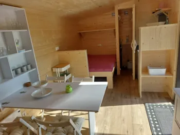 Mietunterkunft - Woodlodge - Camping am Hirschfeldsee - Sperrfechter Freizeitpark