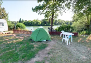 Stellplatz - Radwandererzelt - Camping am Hirschfeldsee - Sperrfechter Freizeitpark
