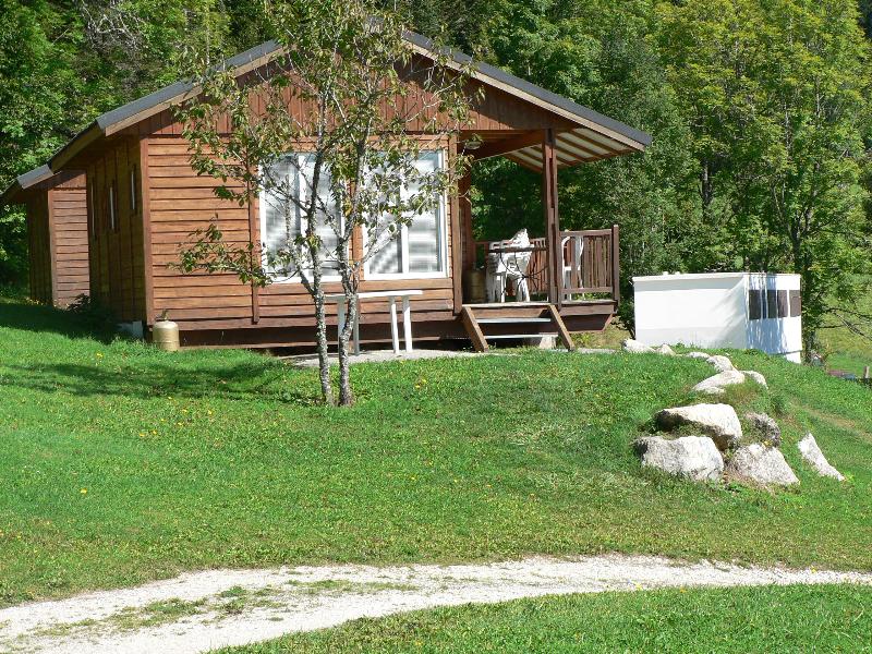 Location - Chalet Bois Marmotte - Camping Les Eymes