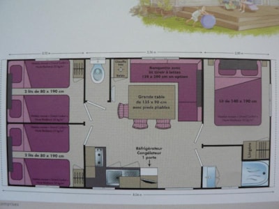 MOBIL-HOME 3 bedrooms