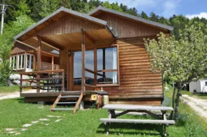 Locatif - Chalet bois Grand Cerf - Camping Les Eymes