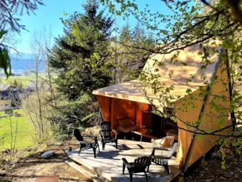 Huuraccommodatie(s) - Lodge Des P'tits Lutins - Camping Les Eymes