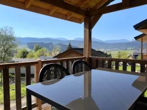 Locatif - Chalet bois - Camping Les Eymes