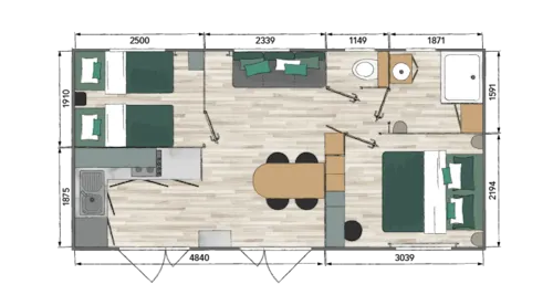 Location - Cottage Ours Brun - image n°10 - Camping Les Eymes