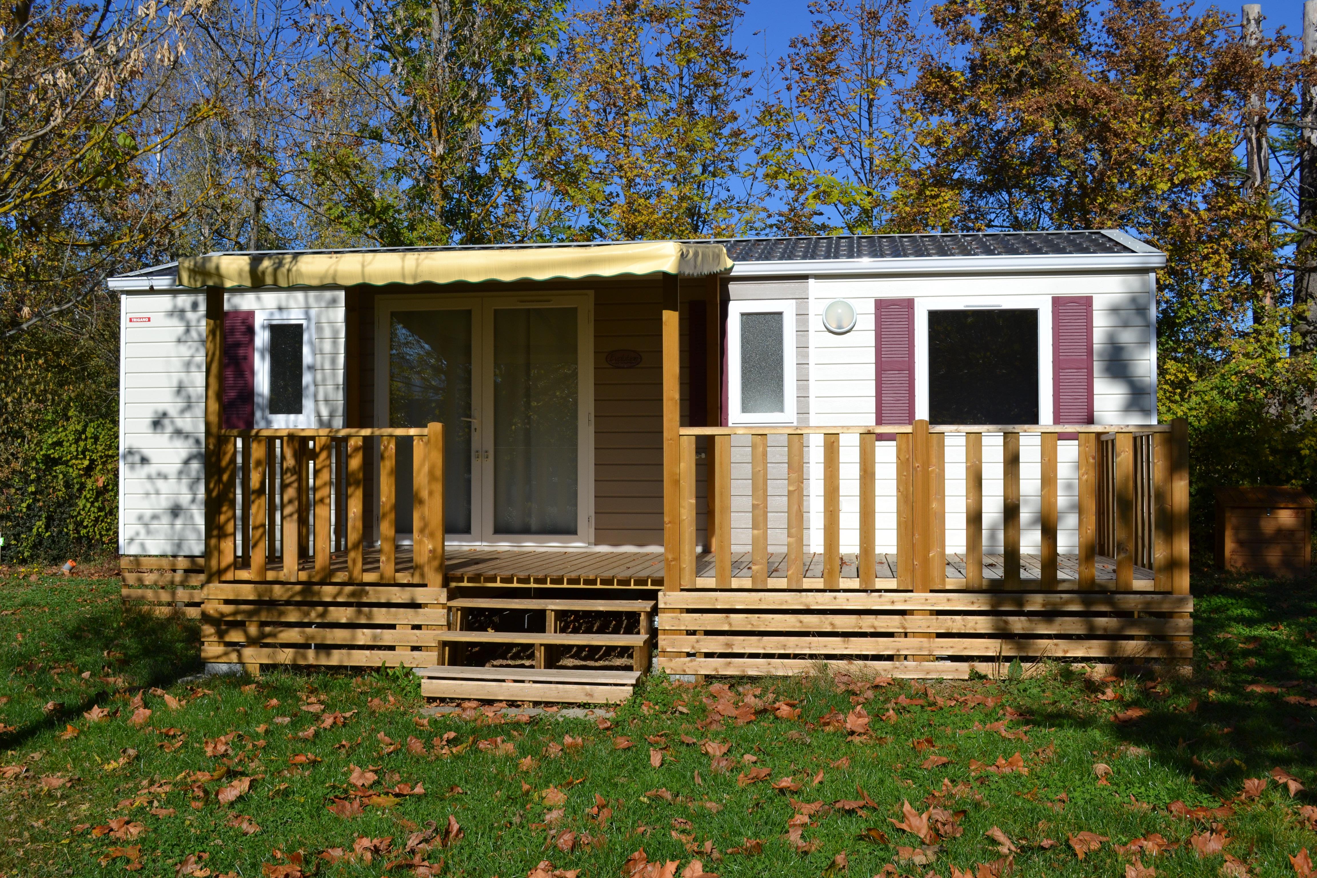 Location - Mobilhome 6 Personnes (33M²) - 3 Chambres (1 Lit 140 + 4 Lits 90) - Camping Pré Rolland