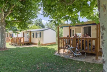 Mietunterkunft - Mobilhome 3 Personnes (18 M2) - 2 Chambres (1 Lit 140 + 1 Lit 90) - Camping Pré Rolland