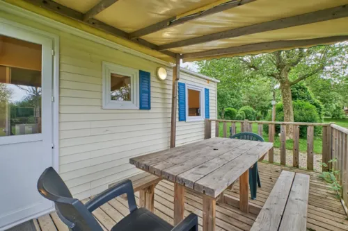 Huuraccommodatie(s) - Stacaravan 5 Personen (26M²) - 3 Slaapkamers (1 Bed 140 + 3 Bedden 90) - image n°2 - Camping Pré Rolland