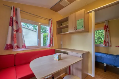 Huuraccommodatie(s) - Stacaravan 5 Personen (26M²) - 3 Slaapkamers (1 Bed 140 + 3 Bedden 90) - image n°6 - Camping Pré Rolland