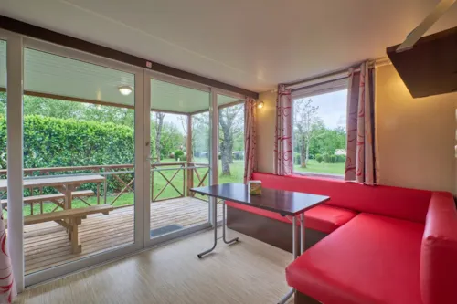 Accommodation - Mobile Home 4 People (26M²) - 2 Bedrooms (1 Bed 140 + 2 Beds 90) - image n°6 - Camping Pré Rolland