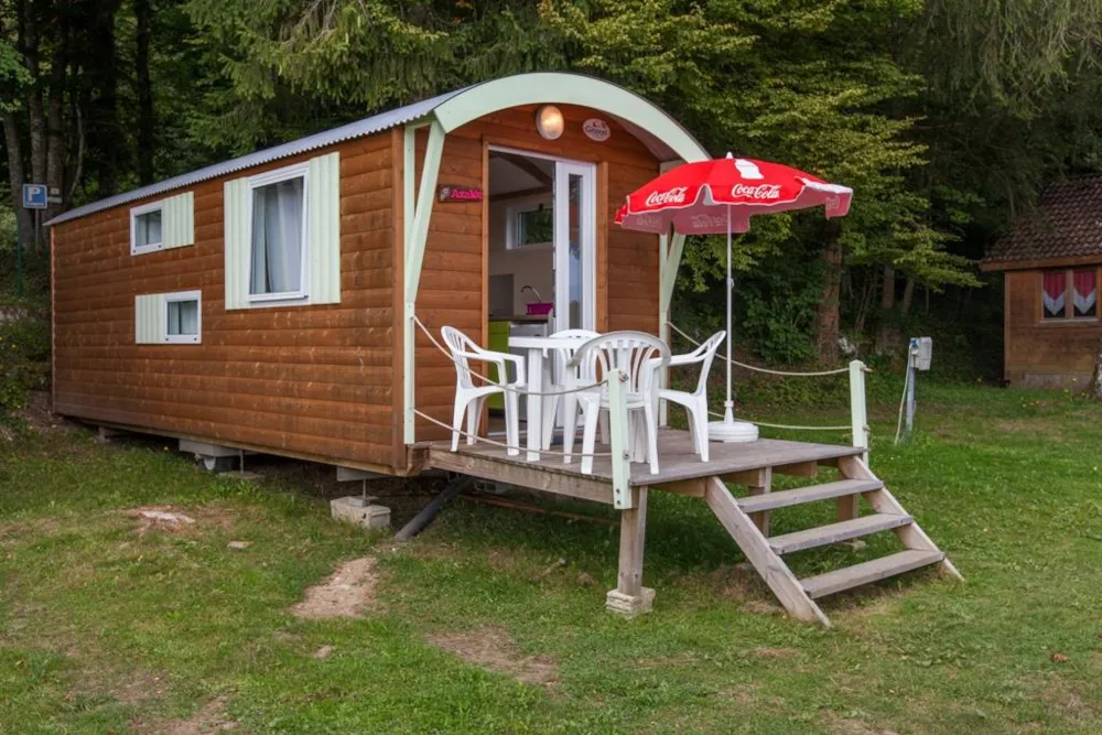 Location - 04.Roulotte Azalée - Camping Le Balcon De Chartreuse